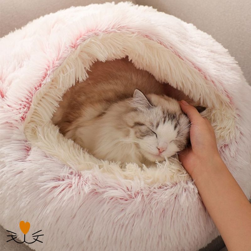 Coussin chat cocon