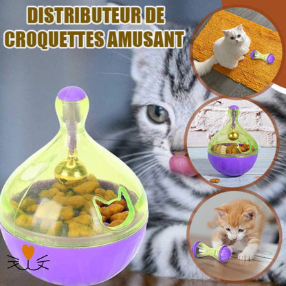 Distributeur de croquettes pour chat amusant