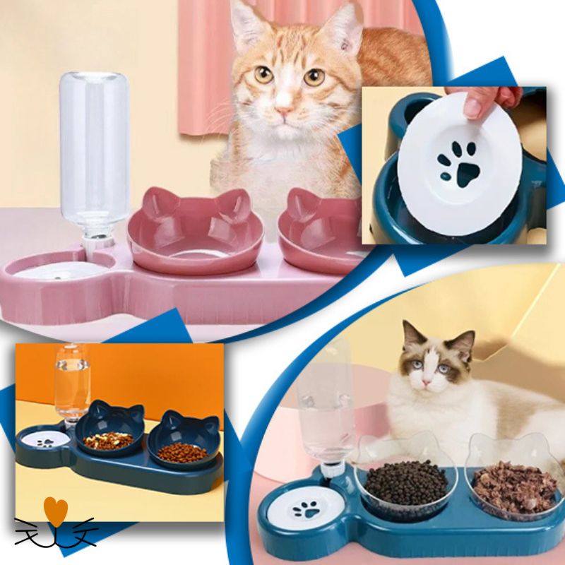 gamelle chat Surélevée