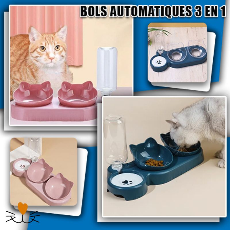 gamelle chat 3 en 1