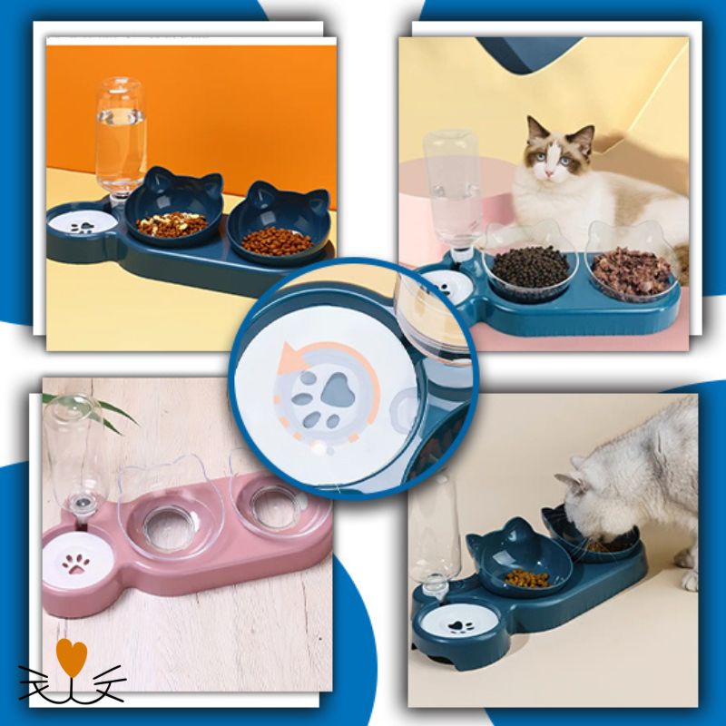 gamelle chat 3 en 1