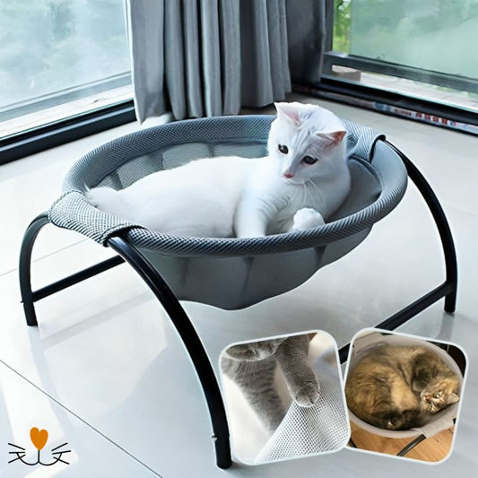 hamac pour chat gris 