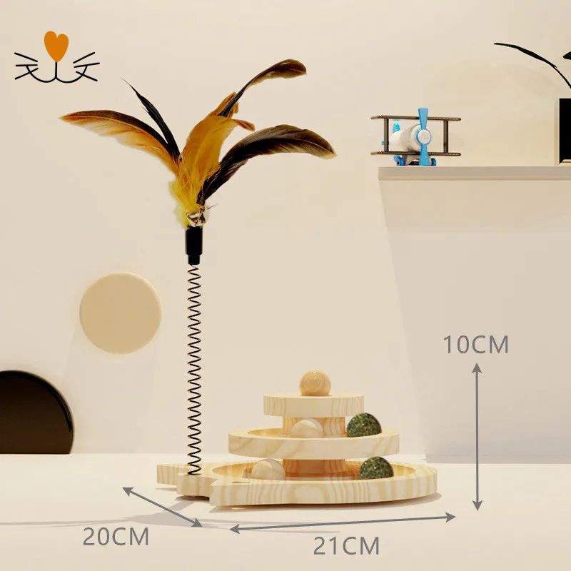 jouet pour chat en bois grand