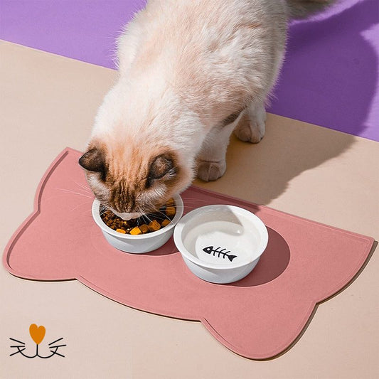 tapis gamelle chat