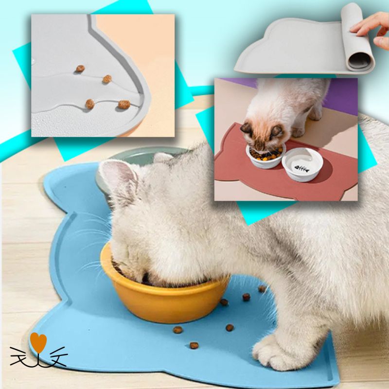 tapis gamelle chat