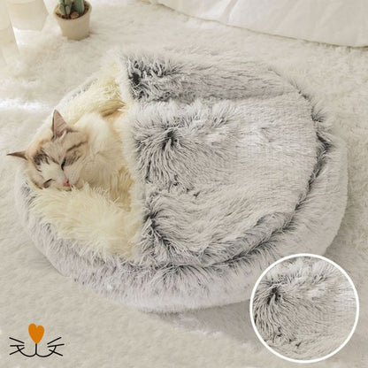 Coussin chat gris