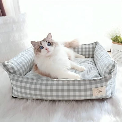coussin chat vintage 