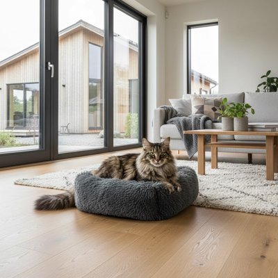 Coussin pour chat peluche chaude