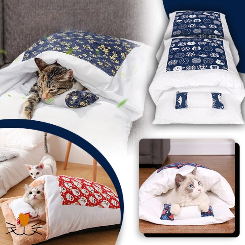 Coussin chat oreiller cocon