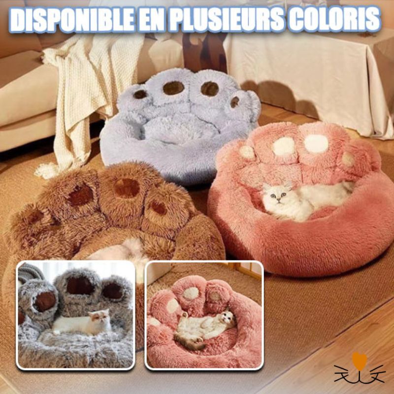 coussin chat patte d'ours