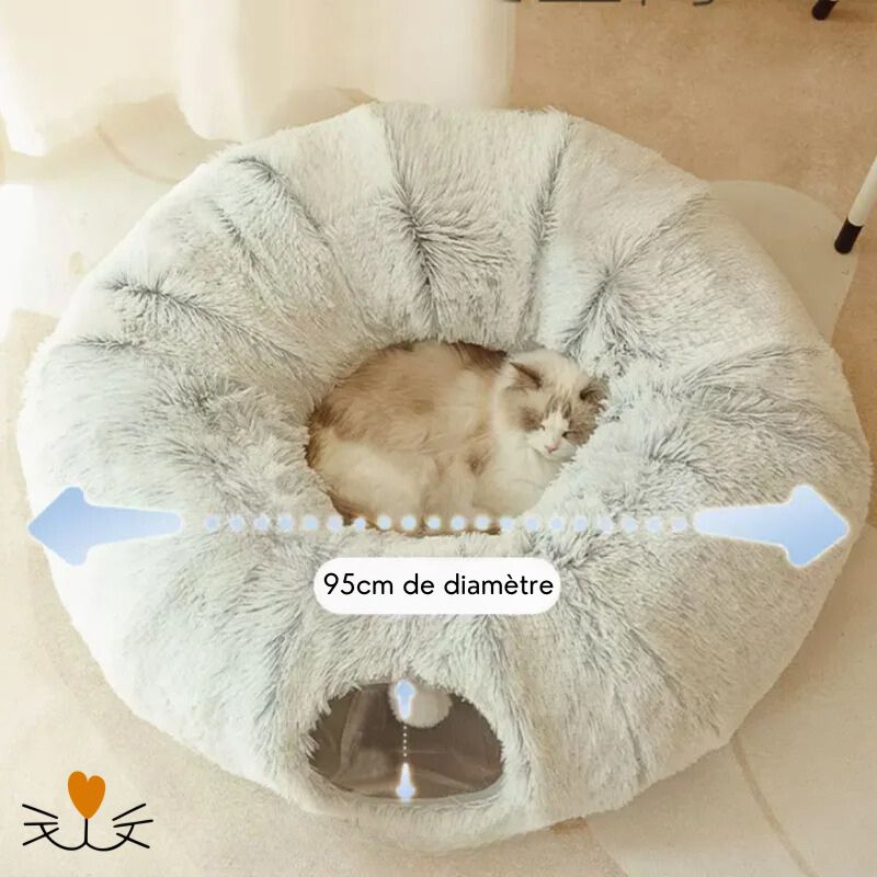 coussin chat tunnel grand