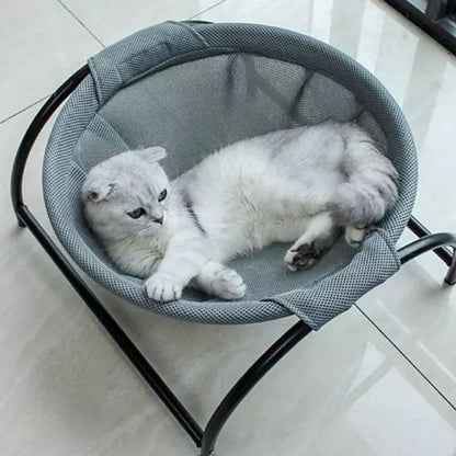 Hamac pour chat sureleve gris