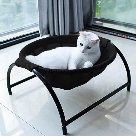 Hamac pour chat sureleve noir