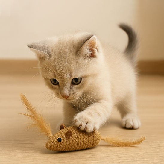 Jouet pour Chat souris corde