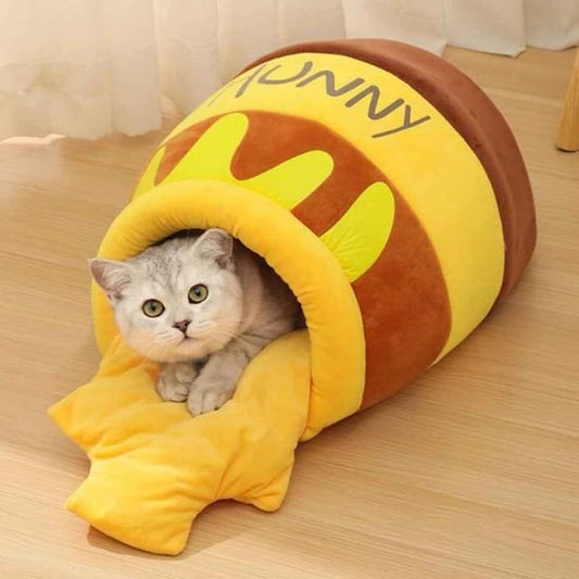 Lit pour chat pot de miel douillet