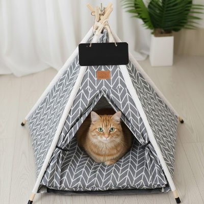 Lit pour chat tente confort