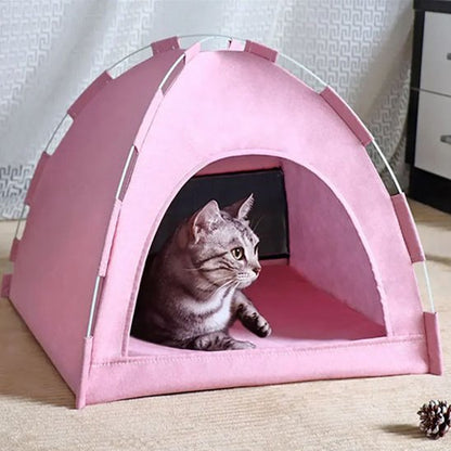 Niche pour Chat tente rose