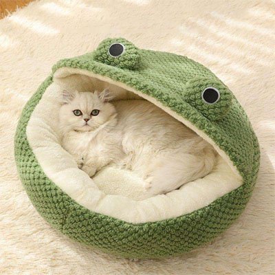 Panier chat grenouille confort
