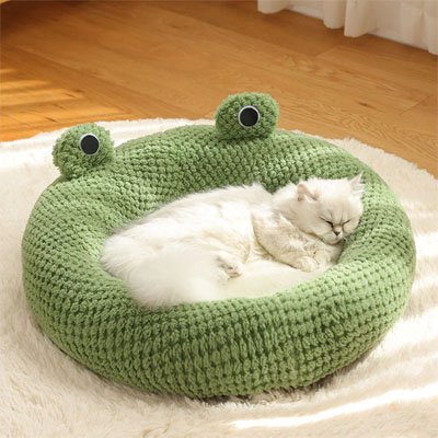 Panier chat grenouille drole