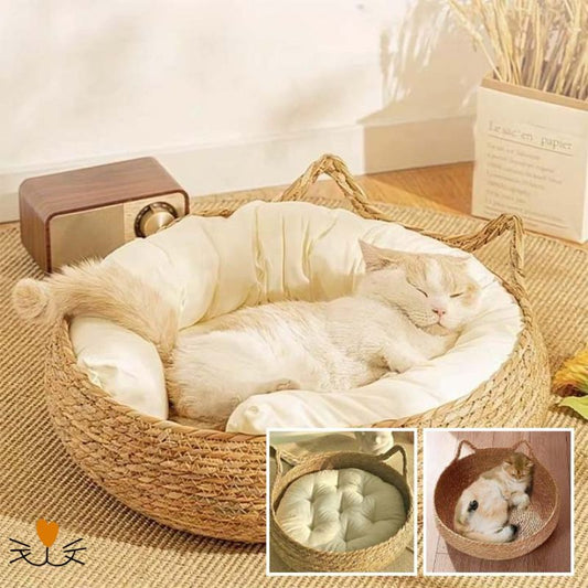 panier pour chat osier